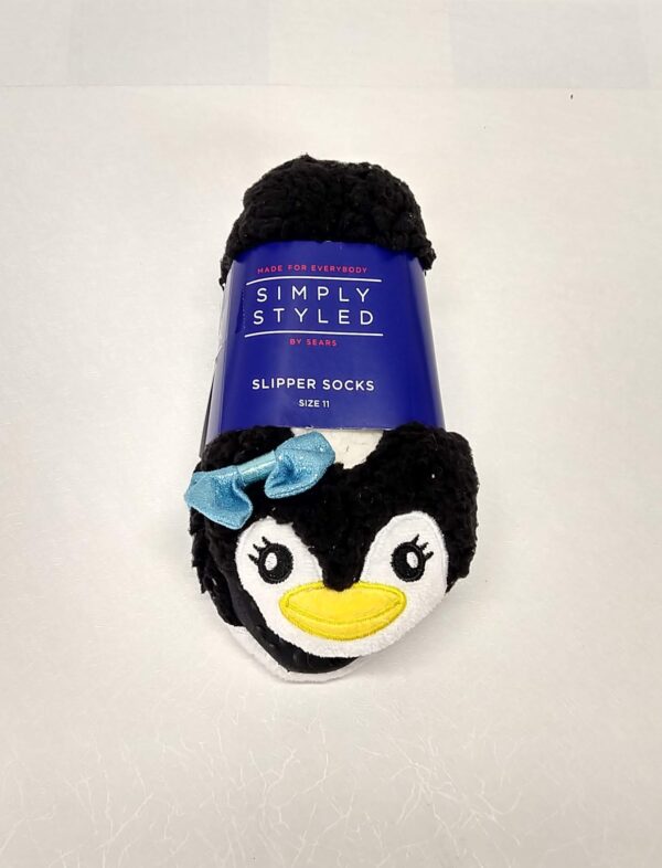 Pantuflas para niñas con diseño de pingüino Slipper Socks
