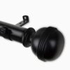 Barra de Cortina Simple De Acero Negro 1.5 in 66 in a 115 in - Marca Hart & Harlow