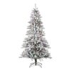 Árbol De Navidad Nevado De 7.5ft Con Luces Blancas Y Multicolor - Marca Holiday Time