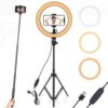 Aro De Luz LED De 10 Pulgadas Con Tripie - Marca AIXPI