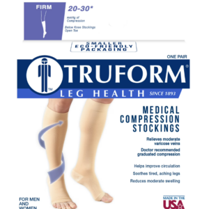 Calcetines de compresión de punta abierta talla mediano marca Truform