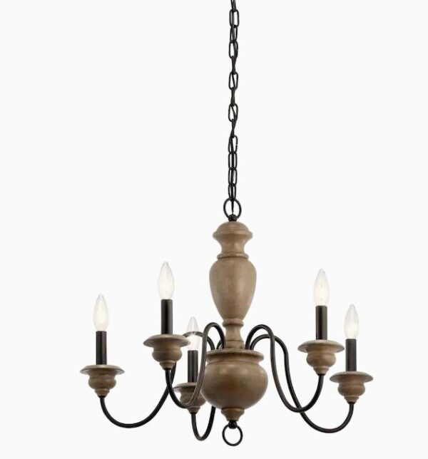 Candelabro de 5 luces marca Kichler