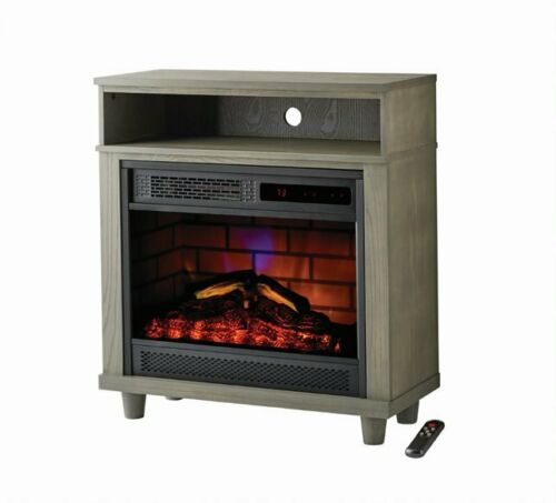 Chimenea Eléctrica Con Repisa De Madera – Marca Mainstays – Segunda que