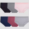 Paquete de 7 panties para dama talla 6/M marca Fruit of the Loom colores pueden variar
