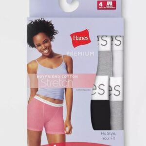 Alternative view of Bóxer para dama con algodón en el centro Talla 8/XL Marca Hanes