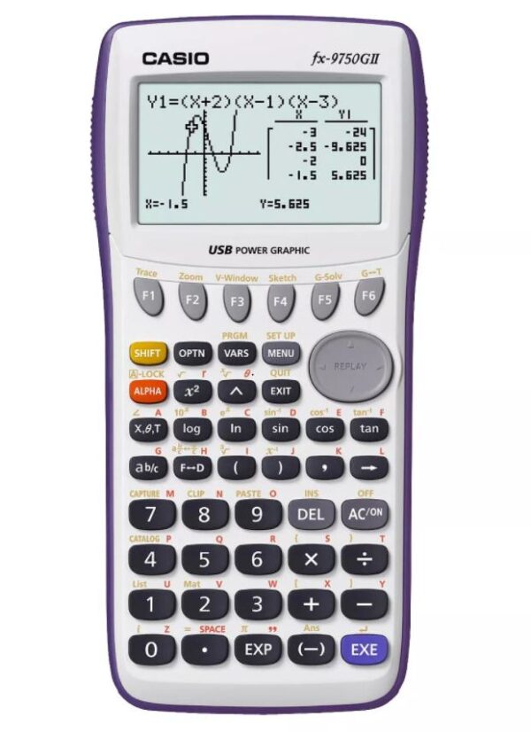 Calculadora gráfica Casio fx-9750GII - Blanco (FX9750GAPL)