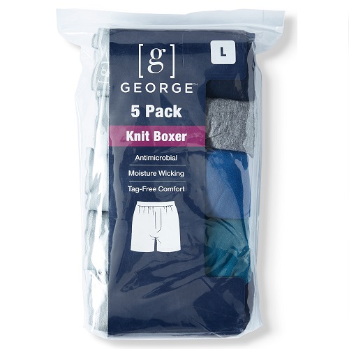 Paquete de 4 bóxer para caballero talla S marca George - Imagen 2