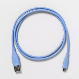 Alternative view of Cable de carga de Micro-USB a USB-A de 3', Azul - heyday™