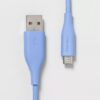 Cable de carga de Micro-USB a USB-A de 3', Azul - heyday™