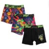 Pack de 3 bóxer  de poliéster Talla XS/4 de tortugas ninjas