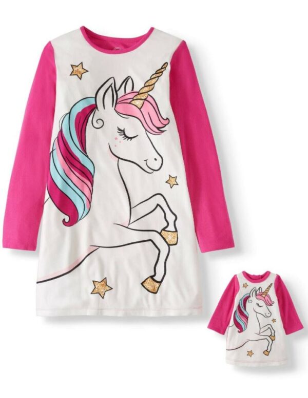 Juego de camisas para niña y su muñeca Talla XL Marca Wonder Nation