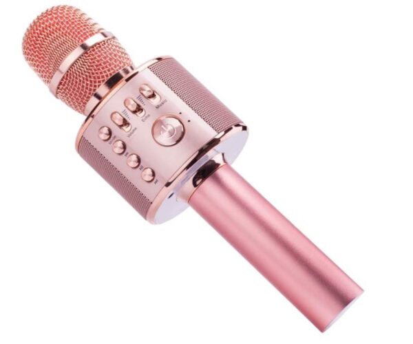 Micrófono de Karaoke con bluetooth Color Rose Gold Marca Handheld KTV
