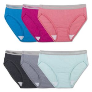 Paquete de 5 panties tipo bikinis, talla 9/2X - Marca Fruit of the Loom