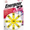 10 pilas para audífonos tamaño 8 Marca Energizer