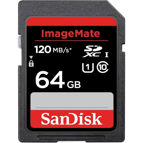 Tarjeta de memoria SD de 64 GB-120 MB marca SanDisk