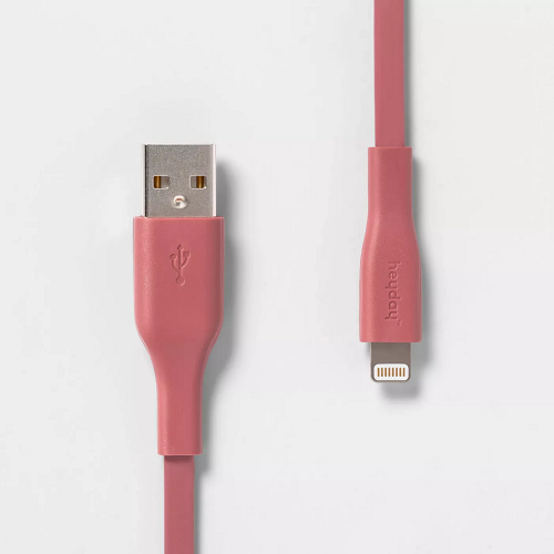 Cable plano de Lightning a USB-A de 3 ' marca Hey Day