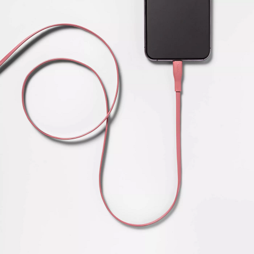 Cable plano de Lightning a USB-A de 3 ' marca Hey Day - Imagen 2