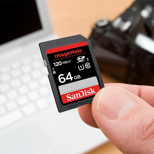 Tarjeta de memoria SD de 64 GB-120 MB marca SanDisk - Imagen 3