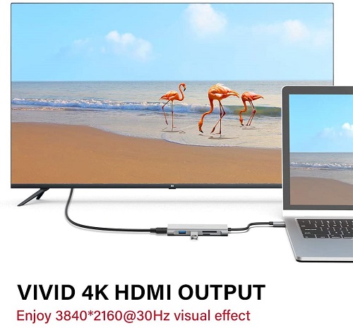 adaptador tipo C 5 en 1 con 2 puertos USB 3.0 - Marca Upgrow - Imagen 3