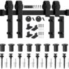 Kit para puertas dobles de granero de un solo riel 11ft - Marca Winsoon