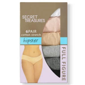 Alternative view of Paquete De 6 Panties De Corte Hipster Para Dama De Talla 3X/13 Marca SECRET TREASURES