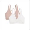Paquete de 2 brasier sin varilla con forro ligero para mujer, transpirable talla 40D marca Fruit of the loom