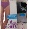 Paquete de 4 calzones cortos de algodón para mujer talla 3X marca Fruit of the Loom