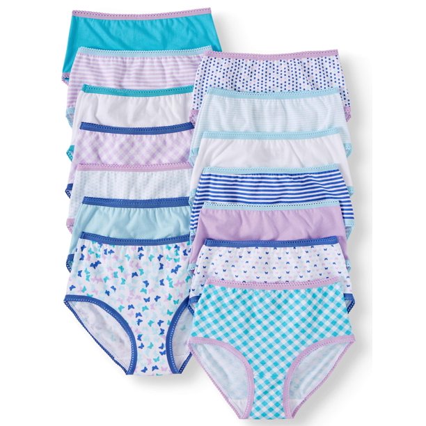 Paquete de 13 calzoncillos talla 16 para niña marca Wonder Nations