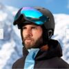 Casco para nieve con visor marca Bolle