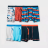 Paquete de 6 calzones tipo boxer para niño talla L (12/14) marca Cat & Jack