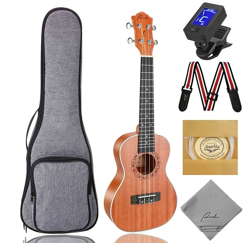 kit de inicio de ukelele tenor marca Rancher