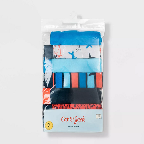 Paquete de 6 calzones tipo boxer para niño talla L (12/14) marca Cat & Jack - Imagen 2