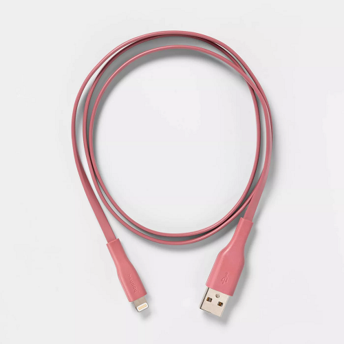 Cable plano de Lightning a USB-A de 3 ' marca Hey Day - Imagen 3