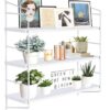 Estanteria Flotante para pared. Color Blanco. Marca Boluo