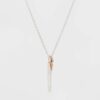 Collar para dama Belive bar and wing de plata esterlina