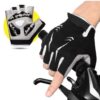 Guantes de ciclismo de medio dedo Color Negro Marca Deaviya