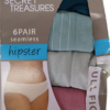 5 Panties Para Dama Corte Hipster Talla 2X/12 - Marca Secret Treasures