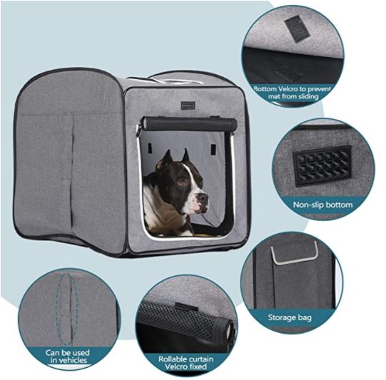 Jaula portátil para mascotas. 30.7" x 19.7" x 9.8". Marca Petsfit. - Imagen 2