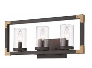 Lámpara De Pared Para Baño (3 Luces) marca ZeyU