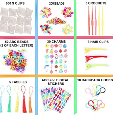 Kit de ligas de colores para pulsera marca InCraft - Imagen 2