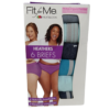Paquete de 6 panties para dama tipo briefs talla 12 marca Fruit of the Loom