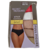 Paquete de 5 panties para dama tipo brief talla 0X/10 marca Secret Treasures
