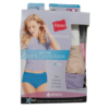 Paquete de 6 panties tipo briefs para dama talla 8/XL marca Hanes