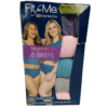 Paquete de 5 panties para dama talla 10 marca Fruit of the Loom