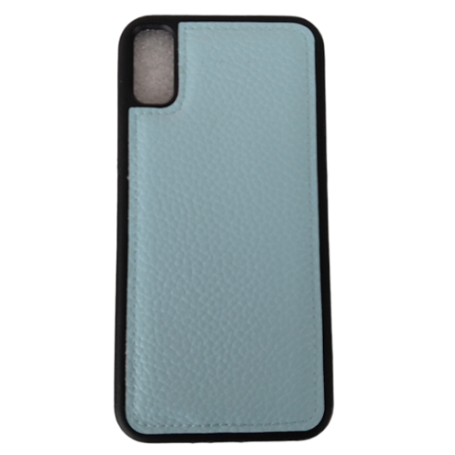 Case para iPhone XR de piel sintética color azul