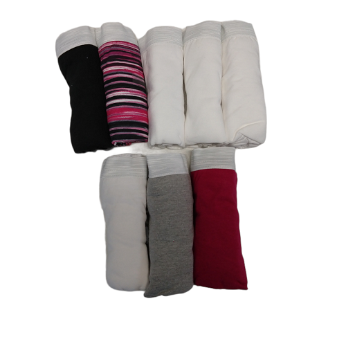 Paquete de 8 panties para dama tipo brief talla 7 marca Hanes - Imagen 4