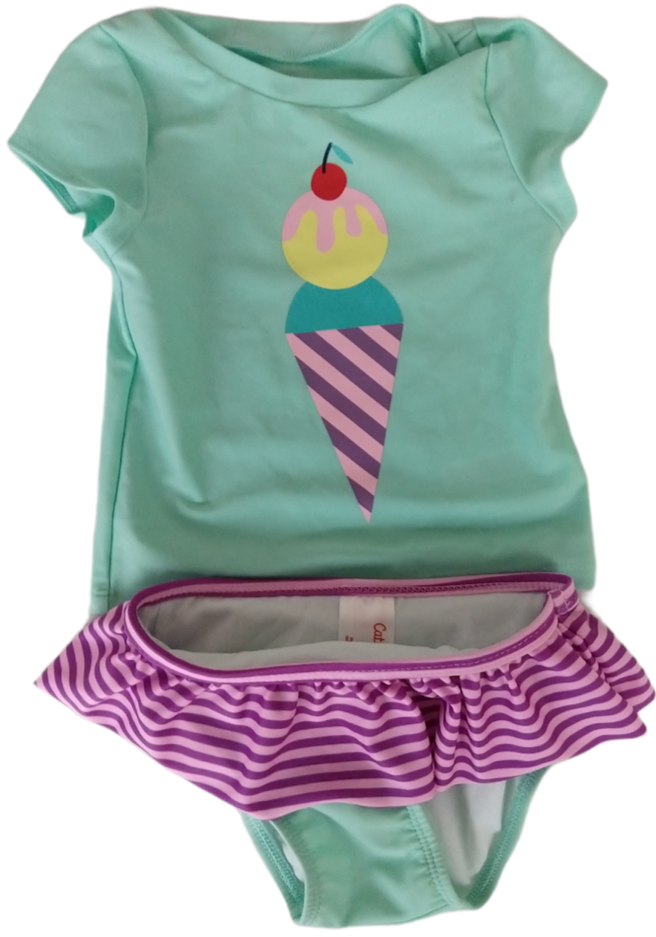 Traje de baño para bebé talla 18M marca Cat & Jack