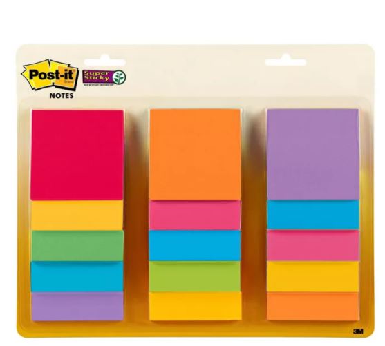 Paquete de 165 notas adhesivas Post-it Multicolor