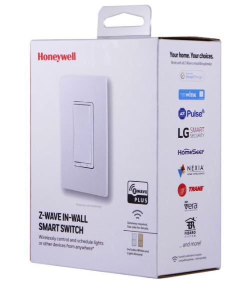 Switch de luz Smart UltraProZ-Wave Plus marca HoneyWell