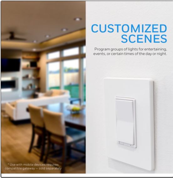 Switch de luz Smart UltraProZ-Wave Plus marca HoneyWell - Imagen 2